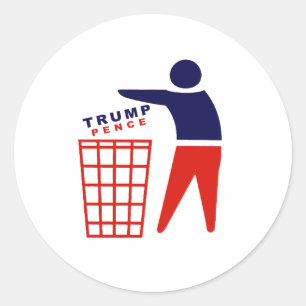 Dump Trump Pence - Anti-Trump - Classic Round Sticker