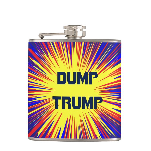 Dump Trump Political Flask (Front)