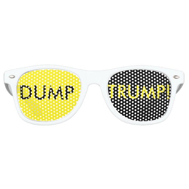 Dump Trump Retro Sunglasses (Front)