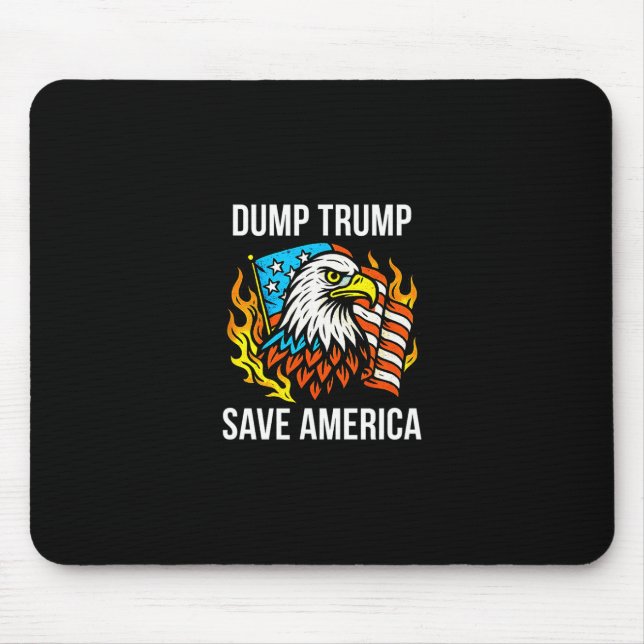 Dump Trump - Save America -  Mouse Pad (Front)