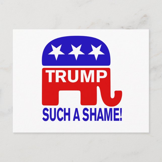 Dump Trump, Such a shame! Postcard (Front)