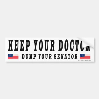 Dump Your Senator Bumper Sticker