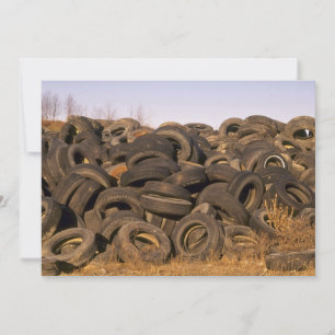Dumped old tyres