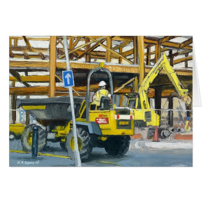 Dumper Truck, Cardiff, Wales, UK (Front Horizontal)