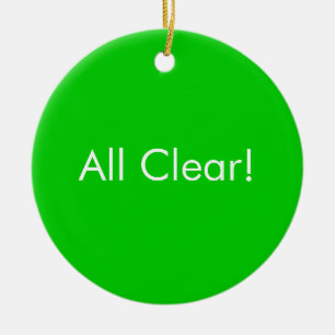 Dumping in Progress / All Clear Bathroom door Sign Ceramic Tree Decoration