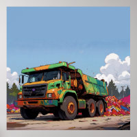 Dumping the Bricks - Big-Rig Haul Truck