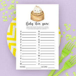 Dumpling baby shower Baby Item Game