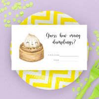 Dumpling baby shower - guess how many dumplings?