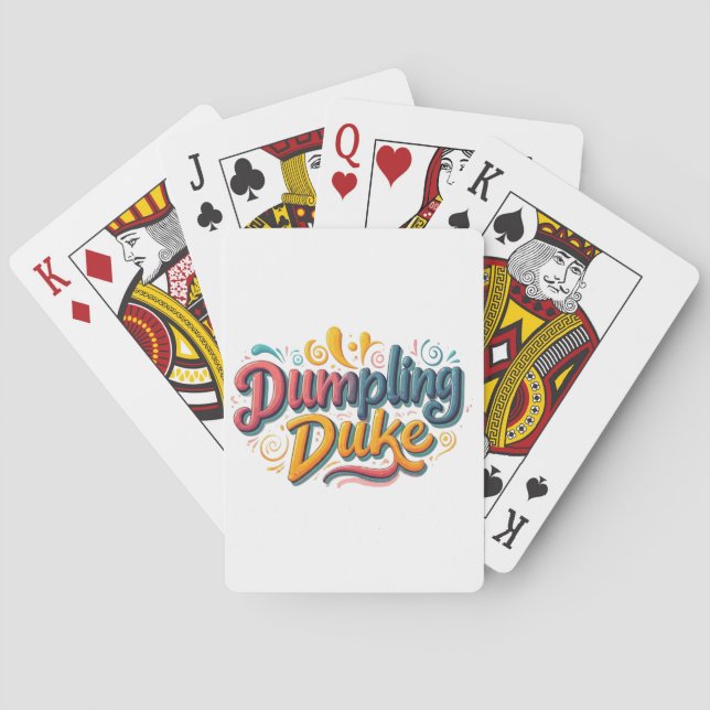 Dumpling Duke  Playing Cards (Back)