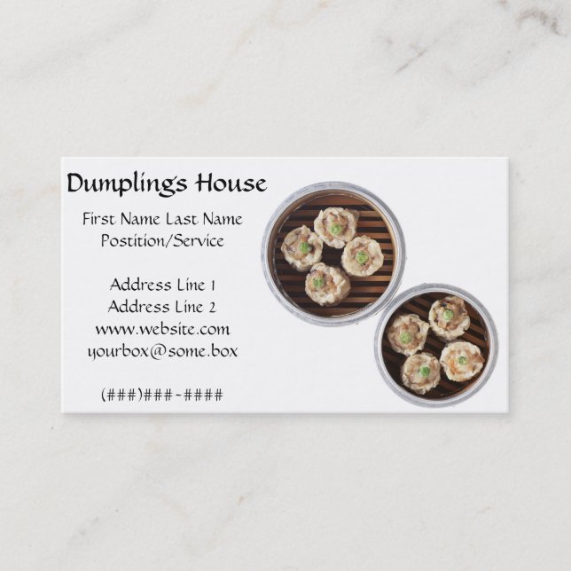 Dumpling House Business Card (Front)