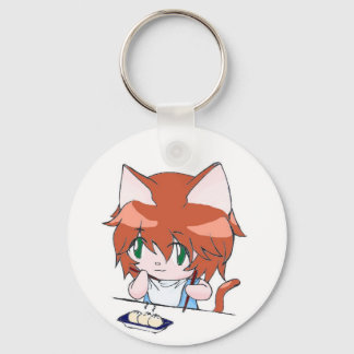 Dumpling Kitten Key Ring