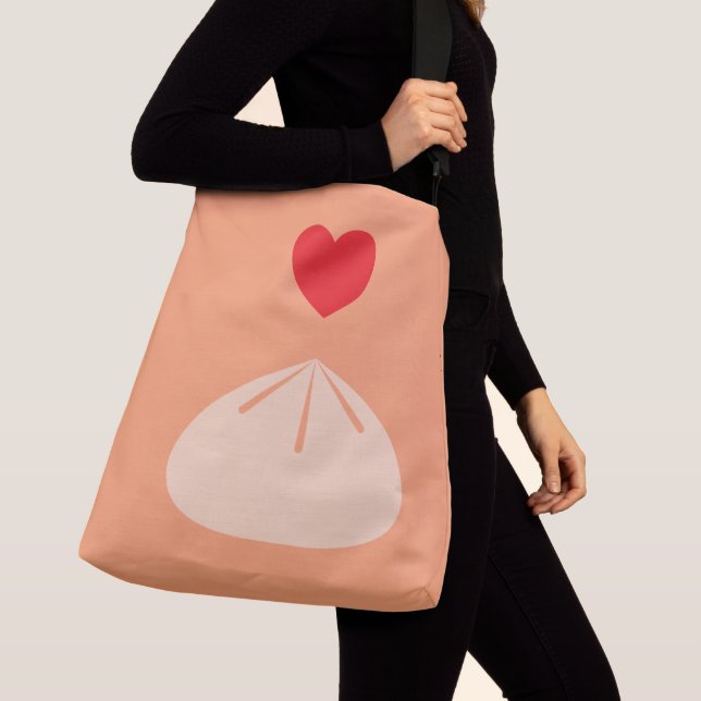 Dumpling Love Cantaloupe Crossbody Bag (2 Sizes) (Close Up)