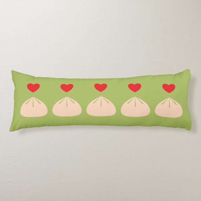 Dumpling Love Matcha Body Pillow (Front)