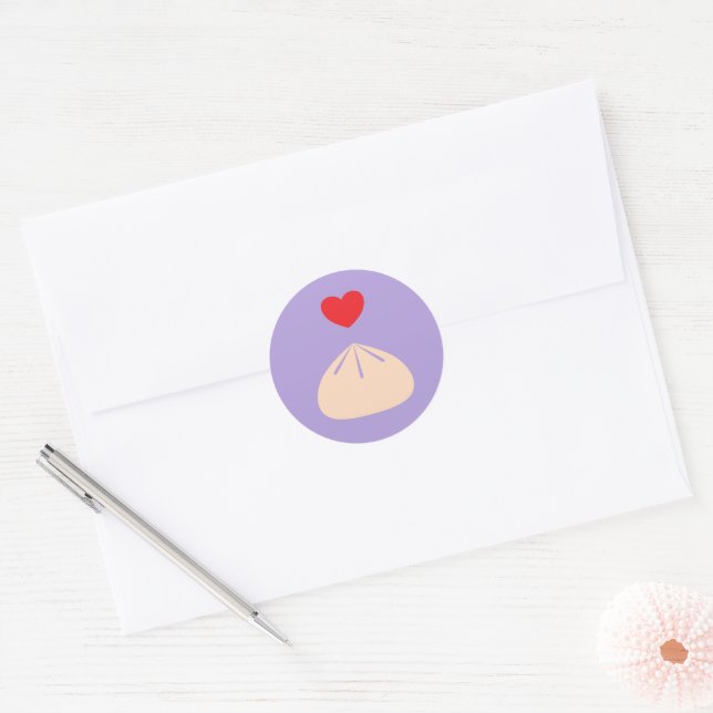 Dumpling Love Ube Sticker (Envelope)