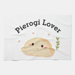 Dumpling Lover Pierogi Lover Tea Towel