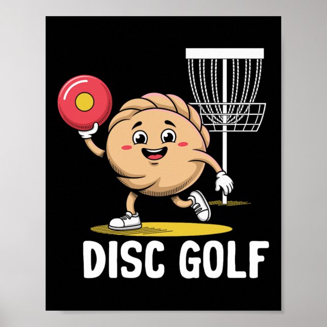 Dumpling Playing Disc Golf Sports Player Athlete G Poster (Front)