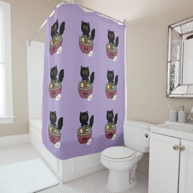 Dumpling Time Shower Curtain (In Situ)