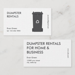 Dumpster Business Card
