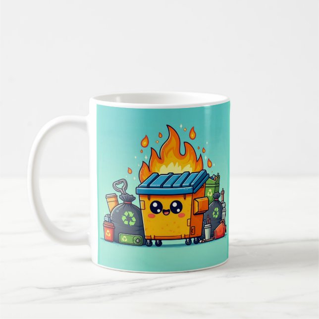 Dumpster Fire Coffee Mug (Left)