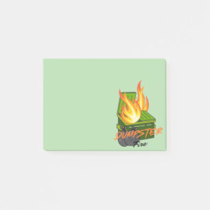 Dumpster fire post-it notes