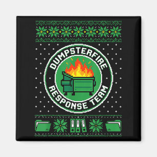 Dumpster Fire Resnse Team Funny Office Holiday Xel Magnet
