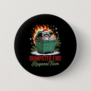 Dumpster Fire Resnse Team Leader Christmas 6 Cm Round Badge