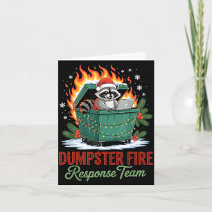 Dumpster Fire Resnse Team Leader Christmas Card