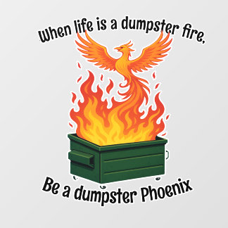 Dumpster Phoenix window decal
