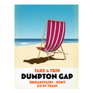 Dumpton Gap Broadstairs Kent seaside poster