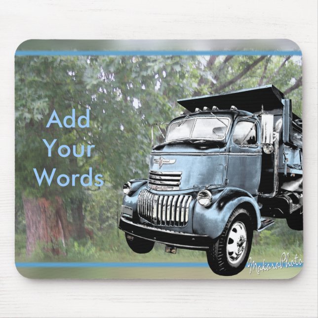 Dumptruck-Add YourWords Mouse Pad (Front)