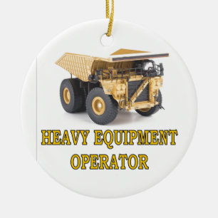 DUMPTRUCK CERAMIC TREE DECORATION