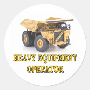 DUMPTRUCK CLASSIC ROUND STICKER