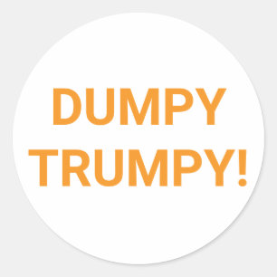 DUMPY TRUMPY Comic Splash-Art Hankamer Artjunkhaus Classic Round Sticker