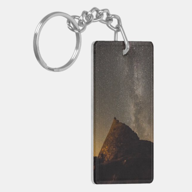 Dun Carloway Broch double sided key ring. Ring (Front Left)