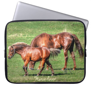 Dun Horses & Field Horse-lover's Device Sleeve