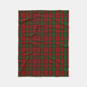 Dunbar Clan Tartan Plaid Fleece Blanket