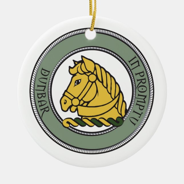 Dunbar Crest Ornament (Front)