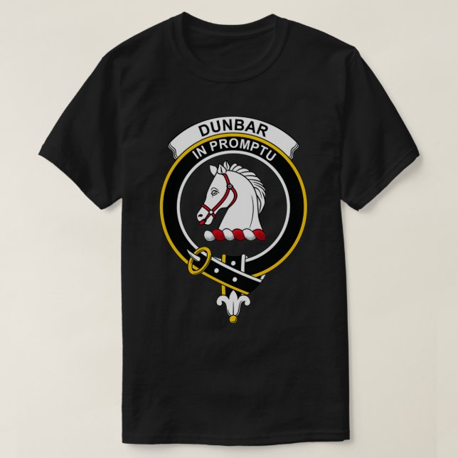 Dunbar Crest Tartan Clan Scottish Clan T-Shirt (Design Front)