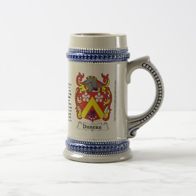 Duncan Family Coat of Arms Stein (Right)