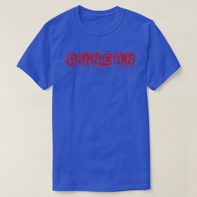 Duncan - First Name Halloween Costume Personalized T-Shirt (Design Front)