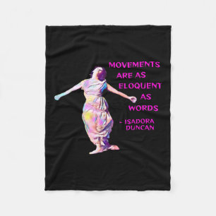 Duncan - Movements Are As Eloquent As Words Fleece Blanket