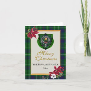 Duncan Scottish Clan Tartan & Crest Card