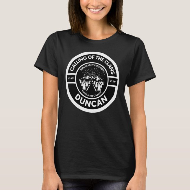 Duncan Scottish Torch Light Ceremony Highland Game T-Shirt (Front)