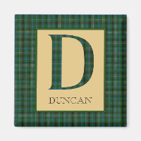 Duncan Tartan Monogram D  
