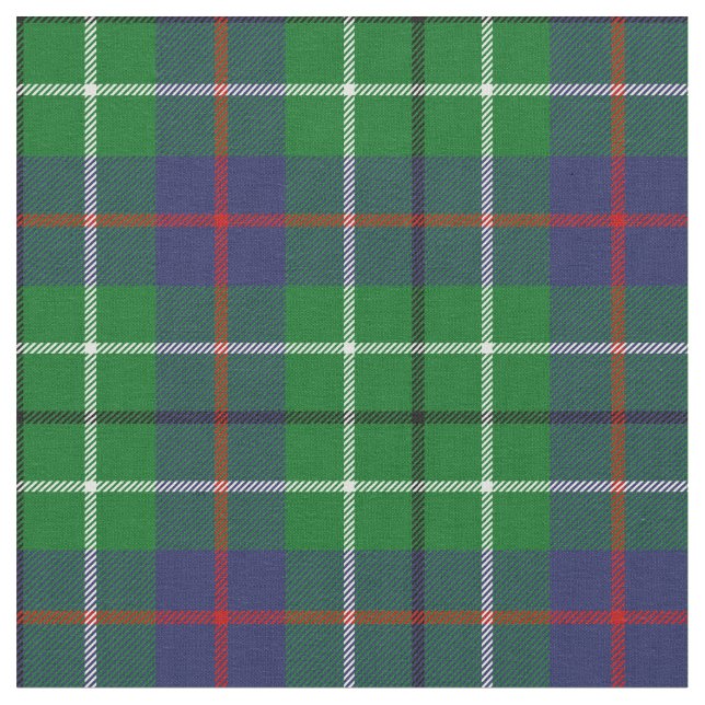 Duncan Tartan Print Fabric (Close Up)