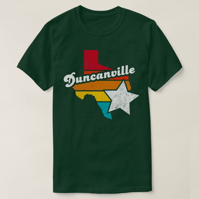 Duncanville Texas Vintage Distressed Souvenir 2 T-Shirt (Design Front)