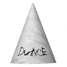 Dunce cap grunge crumpled party humor Party Hat