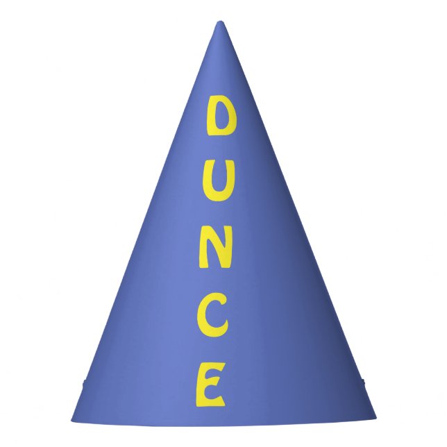 Dunce cap office party humor Party Hat (Front)