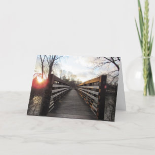 "Dundas Bridge at Sunset" Congratulatory Card #1