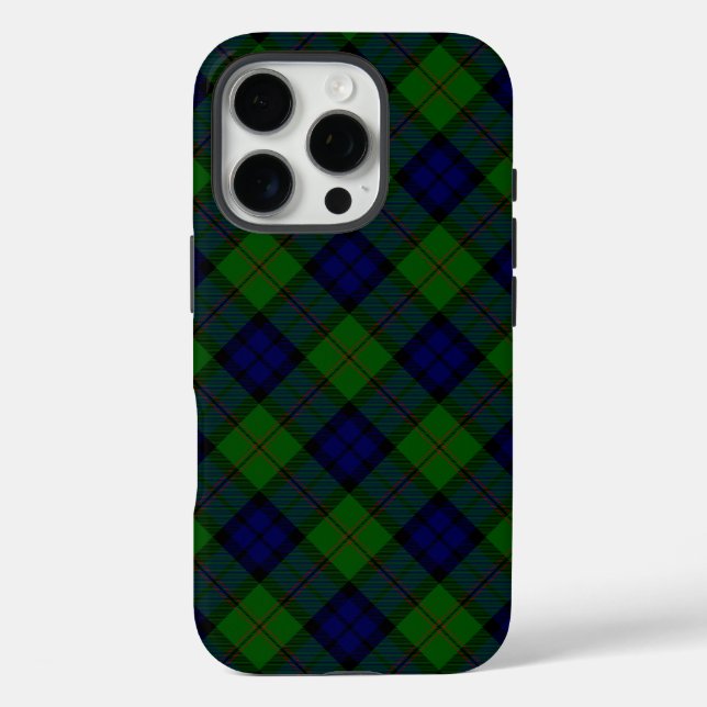 Dundas tartan blue green plaid Case-Mate iPhone case (Back)